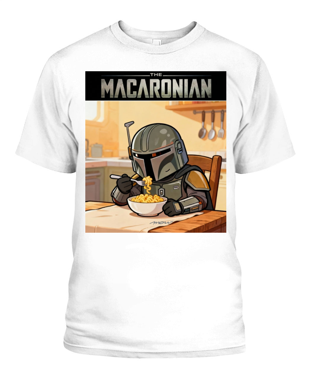Macaronian shirt | Mandalorian Serie T-shirt | Funny Movie T-shirt | Movie Gift | Serie Gift | Unisex Big & Tall