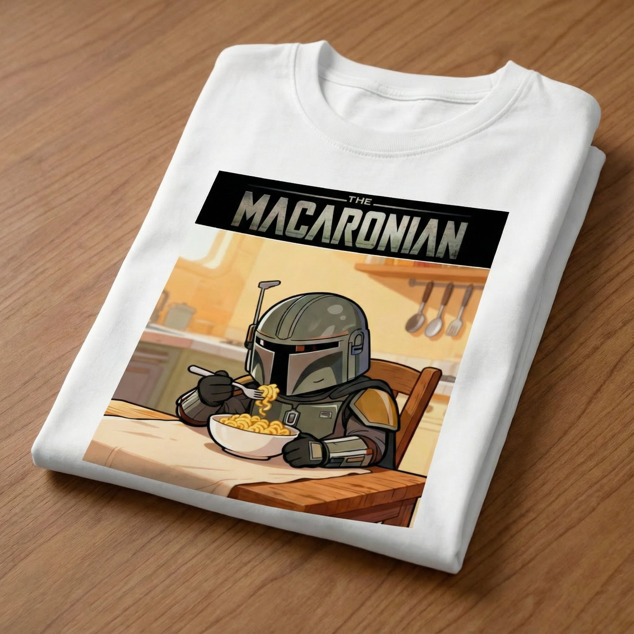 Macaronian shirt | Mandalorian Serie T-shirt | Funny Movie T-shirt | Movie Gift | Serie Gift | Unisex Big & Tall