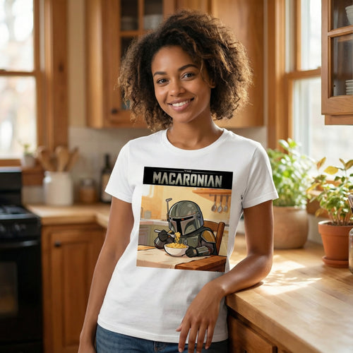 Macaronian shirt | Mandalorian Serie T-shirt | Funny Movie T-shirt | Movie Gift | Serie Gift | Unisex Big & Tall