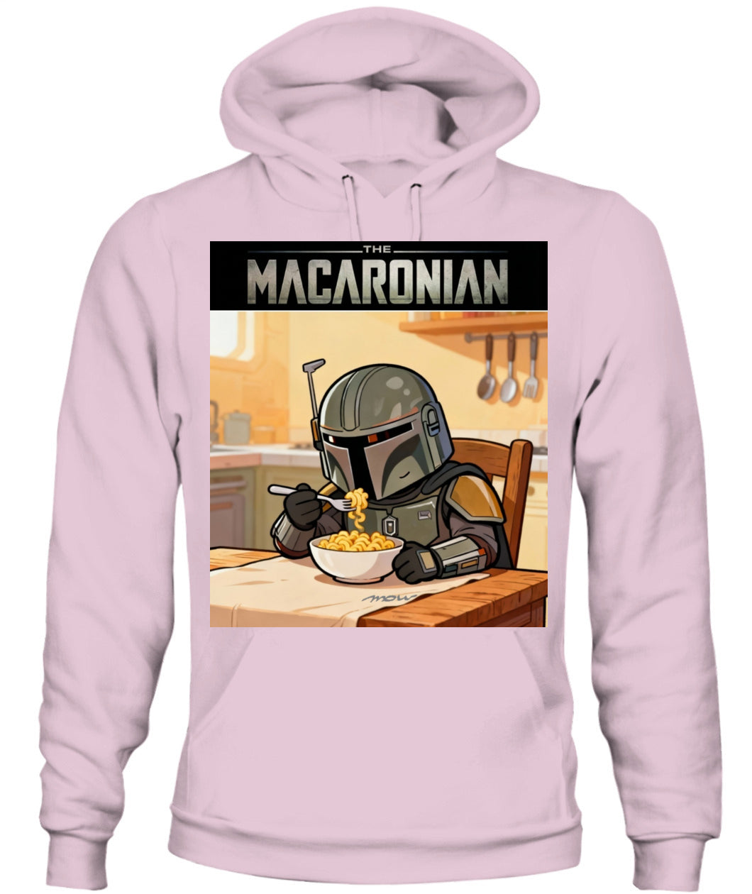 Macaronian Hoodie | Mandalorian Parody Serie | Movie Gift | Serie Gift | Unisex Big & Tall