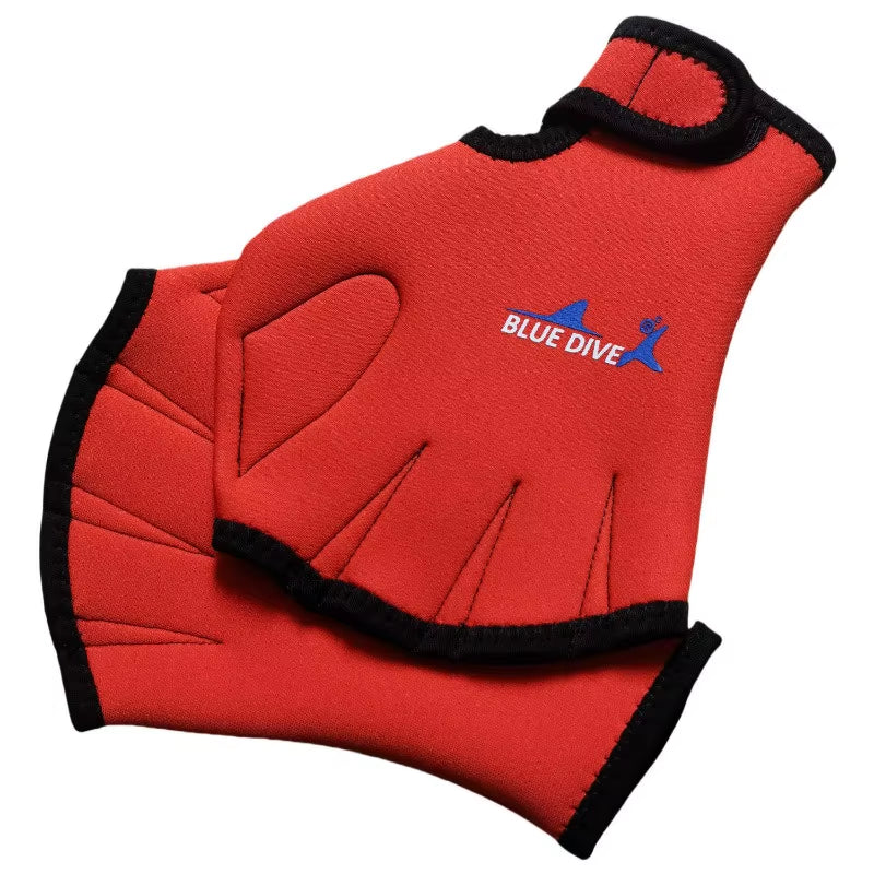 Aquatic Swimming Webbed Gloves Gloves Paddles Fit Traning Water Resistance Webbed Paddles for Swimming Diving