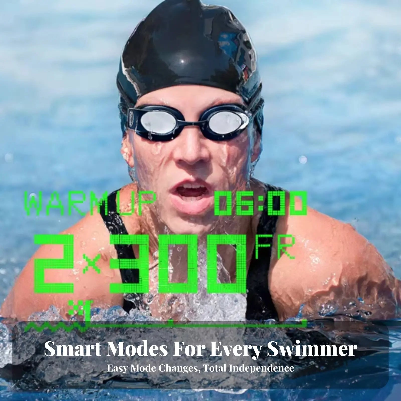 Smart AR Swimming Goggles, High-Definition Anti-Fog, Live Display, Multi-Mode, Gift Choice